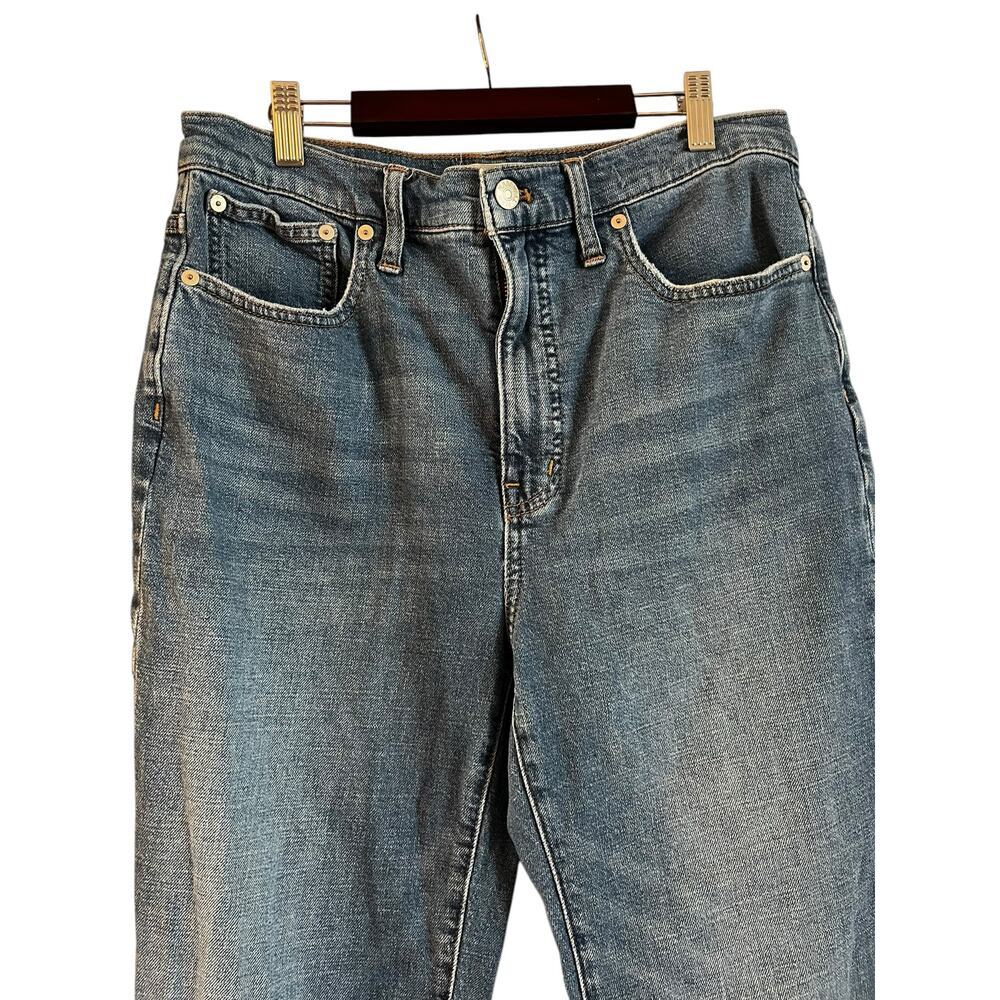 Madewell Women’s Slim Demi Boot Jeans Size 29 Medium Blue Wash High Rise - Picture 2 of 9